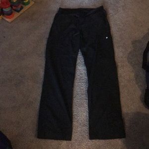 Black white cross scrub pants size medium